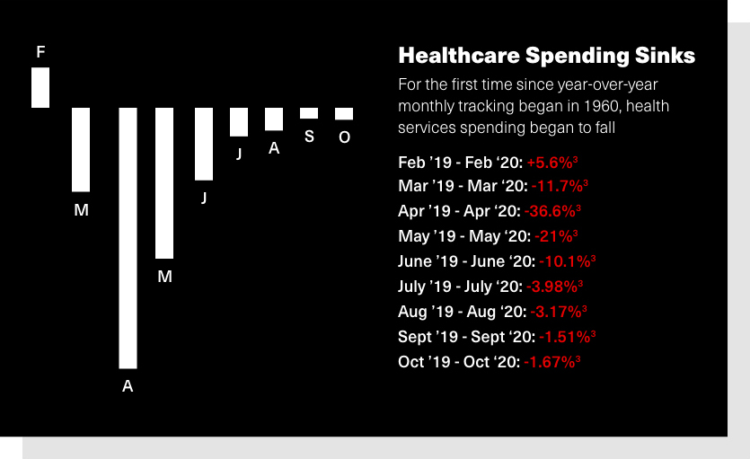 Covid healthcare spending infographic